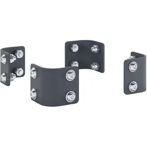 Verbinder CustomLine, für Montage- und Etagenwagen, VE 4 Stk, Länge 53 mm, anthrazitgrau RAL 7016 eurokraft pro