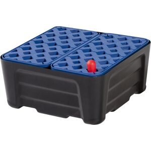 PE-Kleingebinde-Universalwanne, mit PE-Gitterrost, Auffangvolumen 20 l eurokraft pro