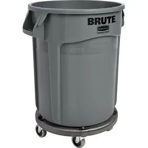 Universalcontainer BRUTE® mit Fahrwagen, Volumen 75 l, grau Rubbermaid