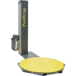 kaiserkraft Palettenwickler ProWrap, mit rundem Drehteller, Palettenhöhe 2200 mm, Drehteller Ø 1650 mm, mit 200% motorischer Vordehnung