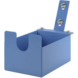 kaiserkraft Halter für Klebebandabroller CustomLine, für Montage- und Etagenwagen, für Bandbreite 75 mm, lichtblau