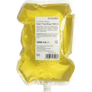 Schaumseife Clear+, pH-neutral, Inhalt 1 Liter, VE 4 Stk CWS