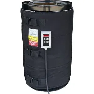 kaiserkraft Fass-Heizmantel, für 105 - 120-l-Fässer, digital, max. 90 °C, 640 W