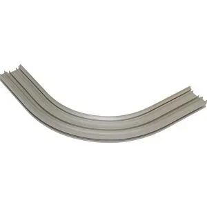 Hängebahn Kurven-Segment, Profilöffnung vertikal außen, Kurveninnenradius 400 mm, 45° QuickMOVE