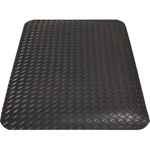 kaiserkraft Arbeitsplatzmatte Yoga Deck Ultra, Fixmaße, LxB 900 x 600 mm, schwarz