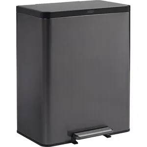 Tretabfalleimer Elite Dual Stream, Volumen 36 / 24 l, Höhe 727 mm, Edelstahl Rubbermaid