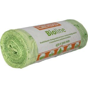 Bioline-Abfallsäcke ecovio®, Volumen 20 l, 10 Rollen à 50 Stk, VE 500 Stk Deiss