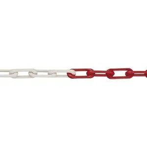 Nylon-Gütekette, MNK-Güte 6, Bundlänge 50 m, rot-weiß, ab 4 Stück Moravia