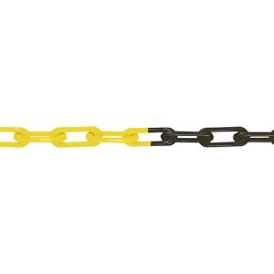 Nylon-Gütekette, MNK-Güte 6, Bundlänge 50 m, schwarz-gelb Moravia