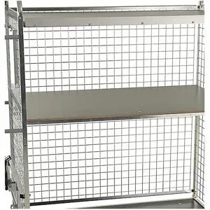 Rückwandgitter für Modulwagen, KM300-RM, Länge 1300 mm, Höhe 1230 mm, 2-teilig Kongamek