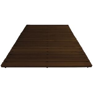 Holzlaufrost Yoga dunkel gebeizt, pro lfd. m, ohne Anschrägung, Breite 1000 mm Miltex