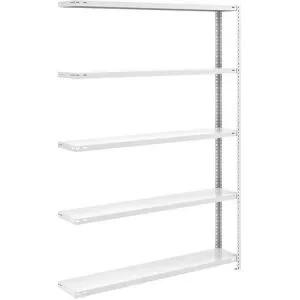 Schraubregal, Bauart leicht, doppelseitig, HxBxT 2000 x 1300 x 300 mm, grau, Anbauregal eurokraft pro