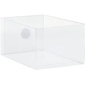 kaiserkraft Palettenfußklammern, mit aufgesetzter Tasche, transparent, VE 100 Stk