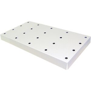 Lochblecheinsatz Standard für asecos Sicherheitsschränke der Q30, Q90 und S90 Serie, Stahlblech, lichtgrau, B 717 x T 482 x H 63 mm, bis 75 kg