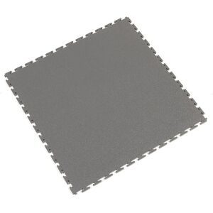 PVC-Bodenfliesen Tough-Lock, mit strukturierter Oberfläche, VE 8 Stk, grau COBA