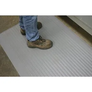 COBA Europe AL060005C Orhomat Ribbed Arbeitsplatzmatte (Meterware) Grau