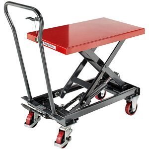 Hub-Plattformwagen, Hubbereich 330 - 910 mm, Tragfähigkeit 300 kg eurokraft basic