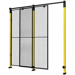 Türanbaupaket X-Guard (ohne Türwandelement, Stützen und Verriegelung), Einzeltür als Schiebetür, HxB 2500 x max. 2200 mm Axelent