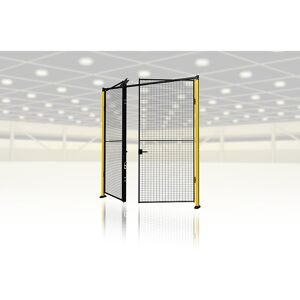 Türanbaupaket X-Guard (ohne Türwandelement, Stützen und Verriegelung), Doppeltür als Schwenktür, HxB 2300 x max. 3000 mm Axelent