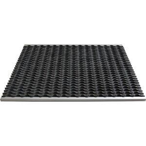 Alu-Schmutzfangsystem EAZYCARE WAVE, Gummi-Einlage, LxB 785 x 585 mm Miltex