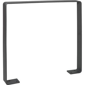 Anlehnbügel GILA, Stahl 70 x 10 mm, feuerverzinkt, eisenglimmer Moravia