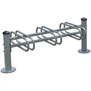 Fahrradständer MERCURE, 6 Stellplätze, doppelseitig, feuerverzinkt PROCITY