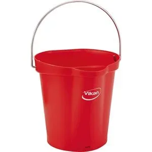 Eimer, lebensmittelecht, Volumen 6 l, VE 5 Stk, rot Vikan
