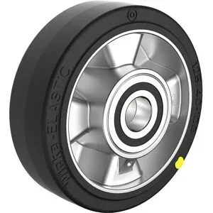 ESD-Rad, aus Elastikgummi, Rad-Ø x Breite 200 x 50 mm, Achs-Ø 20 mm Wicke