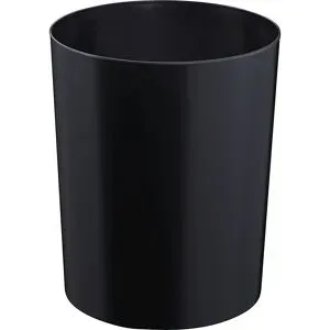 Sicherheitspapierkorb mit Aluminium-Einsatz, Volumen 20 l, Ø 280 mm, schwarz ZWINGO