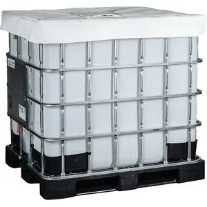 kaiserkraft IBC-Isolierhaube, für 1000-l-IBC Lebensmittel und Pharmazeutika, weiß