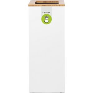 kaiserkraft Wertstoffsammler Lune Paxa, 34 l, weiß/grün