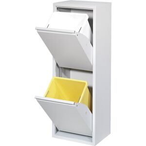 kaiserkraft Wertstoffsammelschrank, 2 x 14-l-Innenbehälter, HxB 920 x 331 mm