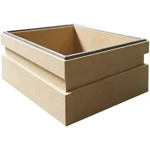 kaiserkraft Speicherfilter Leerrahmen für 3000.1/ 3000.2, MDF-Rahmen, LxBxH 410 x 410 x 240 mm