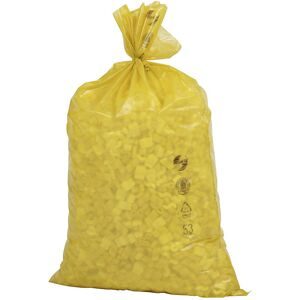 kaiserkraft Abfallsäcke, LDPE, 70 l, 40 µm, BxL 575 x 1000 mm, VE 250 Stk, gelb