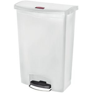 Treteimer SLIM JIM®, aus Polyethylen, 90 l, weiß, fahrbar Rubbermaid