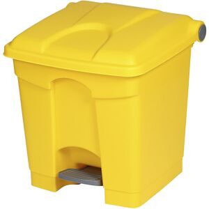 Tretabfallsammler aus Polyethylen 30 l, gelb