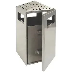 kaiserkraft Kombiascher, Volumen 75 l, BxHxT 396 x 919 x 425 mm, Edelstahl