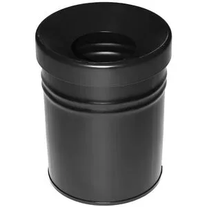 kaiserkraft Abfallbehälter, selbstlöschend, Volumen 16 l, HxØ 340 x 245 mm, schwarz