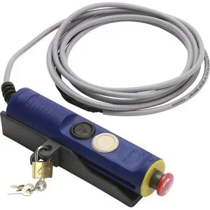 kaiserkraft Handbedienelement, zu Edmolift-Hubtisch, Kunststoff, blau