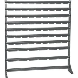 kaiserkraft Kleinteileregal, Breite 1020 mm, ohne Sichtlagerkästen, HxT 1110 x 235 mm