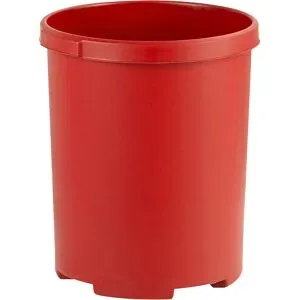 kaiserkraft Papierkorb, Kunststoff, Volumen 50 l, HxØ 490 x 430 mm, rot