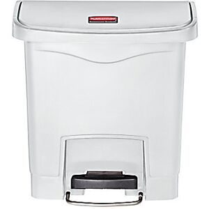 Treteimer SLIM JIM®, aus Polyethylen, 15 l, weiß Rubbermaid