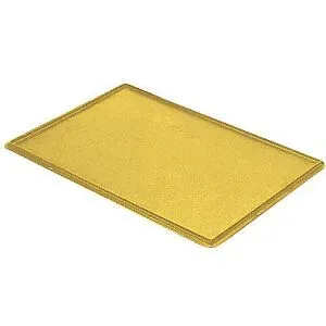 kaiserkraft Auflagedeckel für Stapelbehälter, VE 4 Stück, LxB 600 x 400 mm, gelb