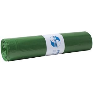 Abfallsäcke, LDPE, 120 l, 37 µm, BxL 700 x 1100 mm, VE 250 Stk, grün Deiss