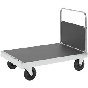 Verzinkter Plattformwagen JUMBO, mit 1 Stirnwand, Länge 1200 mm Kongamek
