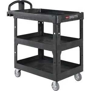 Schwerlast-Mehrzweckwagen BRUTE, mit ergonomischem Griff, 3 Ebenen, Tragfähigkeit 272 kg Rubbermaid