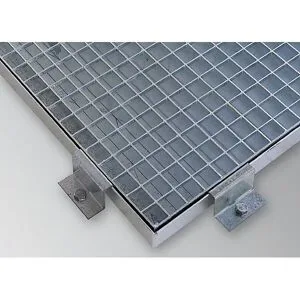 Randklemme für Stahl-Flachwanne, verzinkt, BxT 100 x 30 mm LaCont