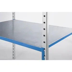 Stahlboden-Auflage, für Rohrboden-Steckregal, VE 2 Stk, BxT 960 x 795 mm Manorga