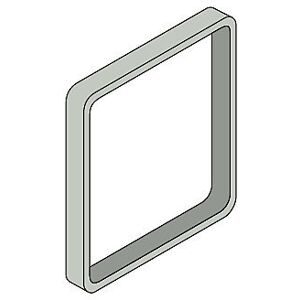 kaiserkraft MAXI? Zierrahmen, VE 3 Stk, für Türschild, HxB 153 x 153 mm, hellgrau