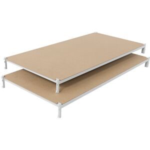 Hartfaser-Auflage, VE 2 Stk, BxT 1000 x 600 mm Manorga